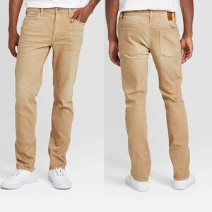 38x32 - Mens Slim Fit Jeans - Goodfellow Co - Khaki